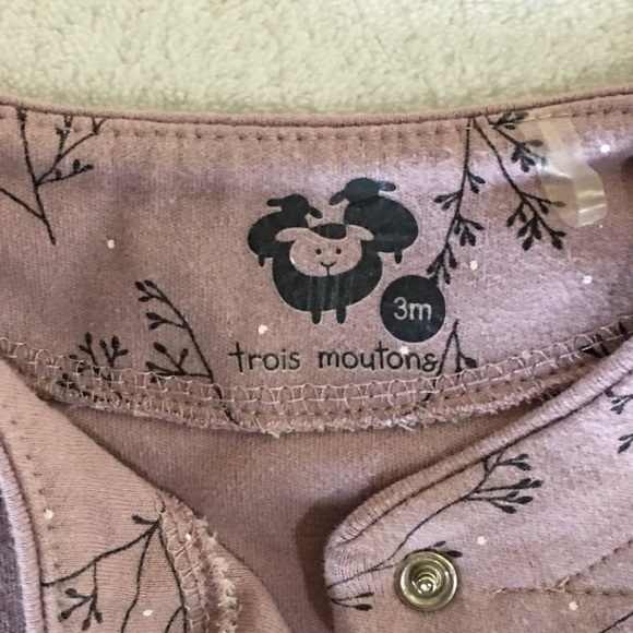 2 for 16$/Trois Moutons baby pajama size 3 month - Picture 6 of 7